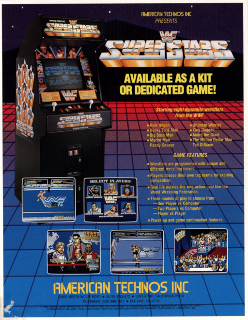 WWF Superstars (US revision 7) Arcade Game Cover